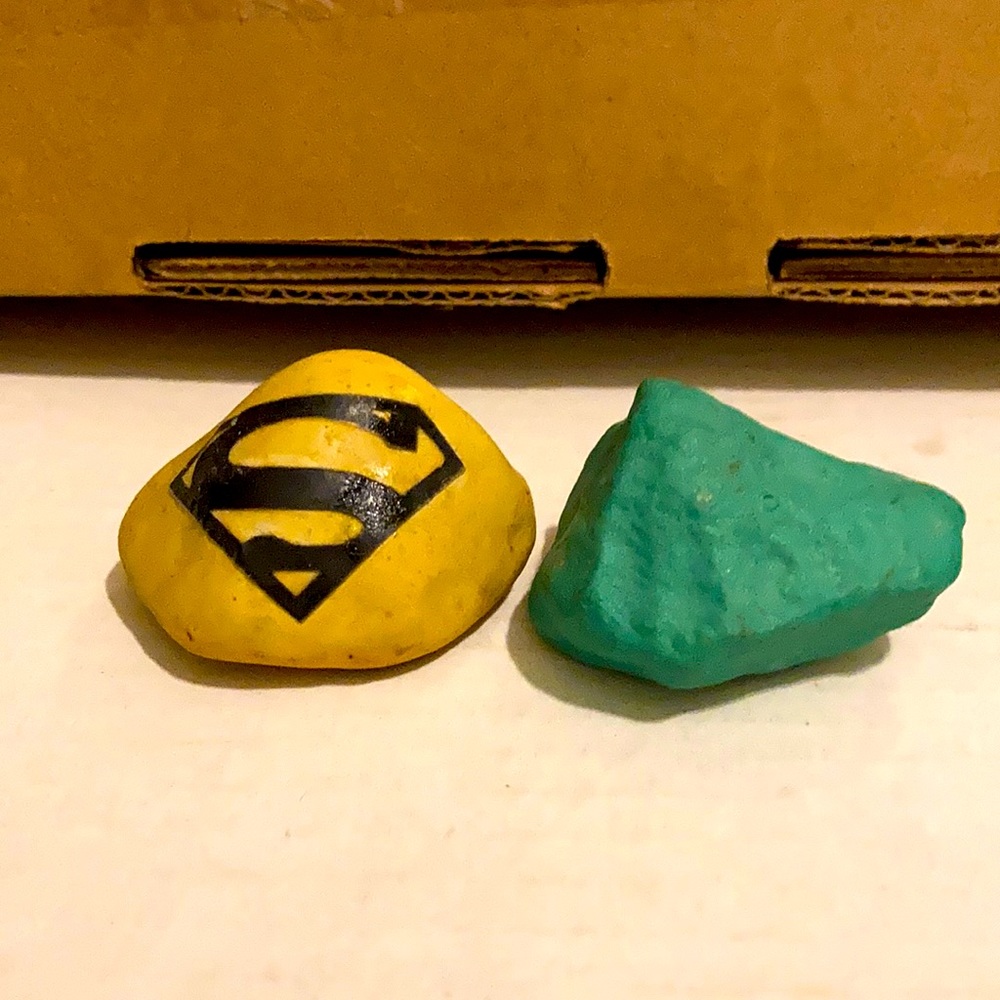 SUPERMAN AND KRYPTONITE ROCKS